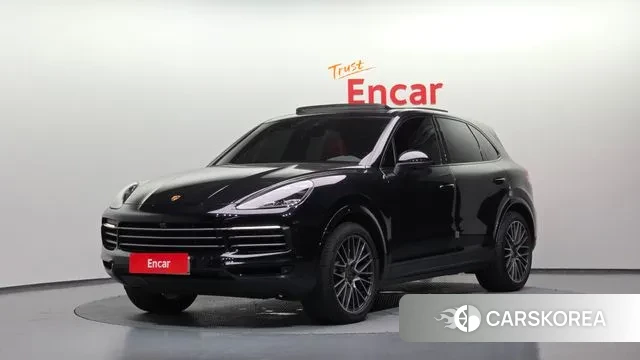 Porsche Cayenne (PO536) 2021 Черный из Кореи