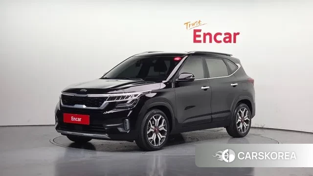 Kia Seltos 2021 Черный из Кореи