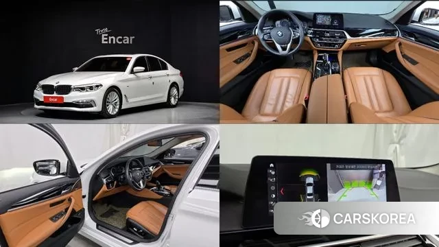 BMW 5 Series (G30) 2018 Белый из Кореи