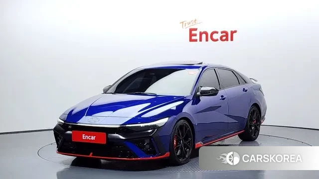 Hyundai The New Avante (CN7) 2023 Синий из Кореи