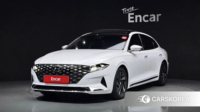 Hyundai The New Grandeur IG Hybrid 2021 Белый из Кореи