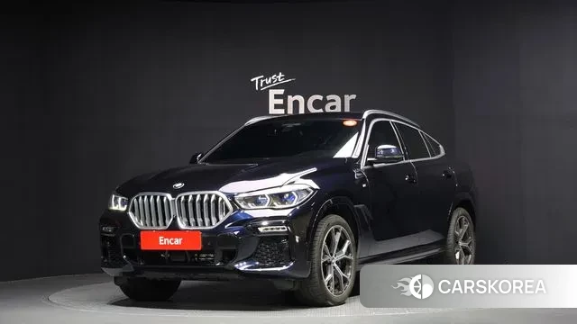 BMW X6 (G06) 2021 Черный из Кореи