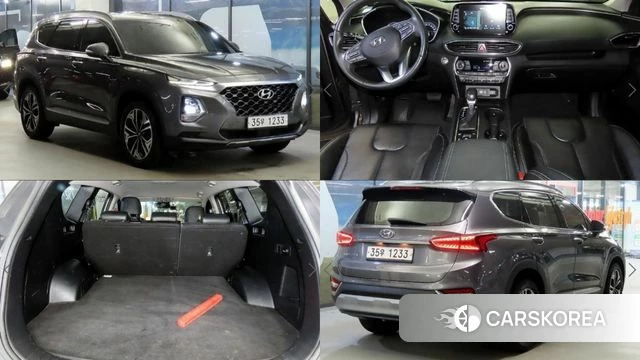 Hyundai Santa Fe TM 2019 Серый из Кореи