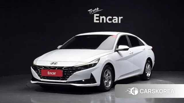 Hyundai Avante (CN7) 2021 Белый из Кореи