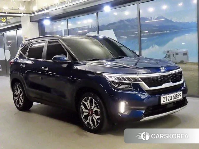 Kia Seltos 2021 Синий из Кореи