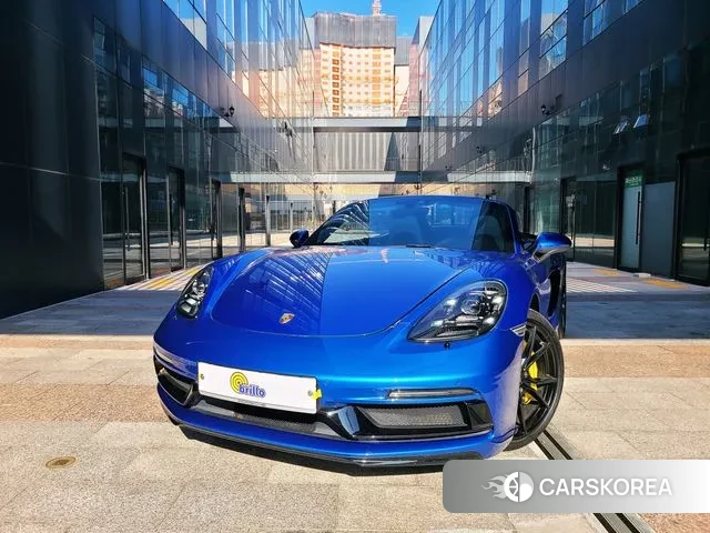 Porsche 718 Boxster 2018 Синий из Кореи