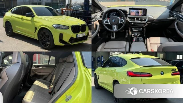 BMW X4M (G02) 2022 Желтый из Кореи