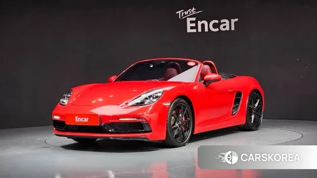Porsche 718 Boxster 2018 Красный из Кореи