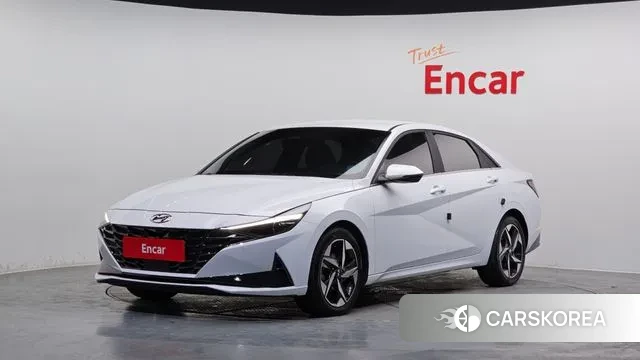 Hyundai Avante Hybrid (CN7) 2020 Белый из Кореи