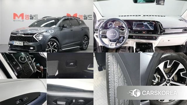 Kia Sportage 5th Generation Hybrid 2022 Серый из Кореи