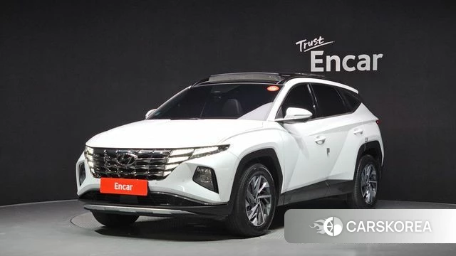 Hyundai Tucson Hybrid (NX4) 2021 Белый из Кореи