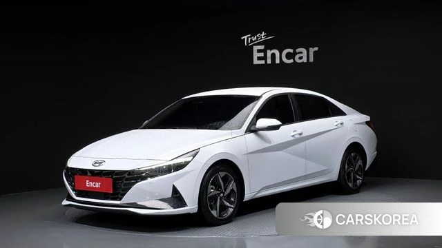 Hyundai Avante (CN7) 2022 Белый из Кореи