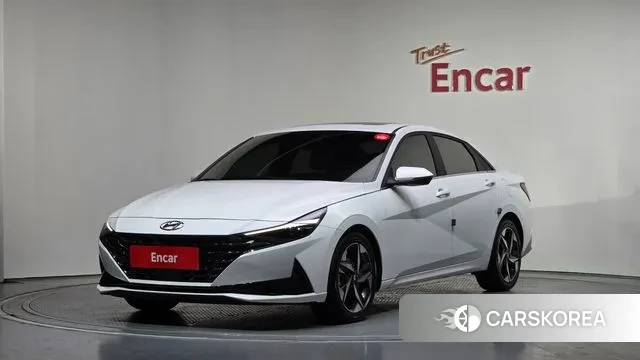 Hyundai Avante (CN7) 2023 Белый из Кореи