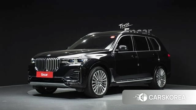 BMW X7 (G07) 2021 Черный из Кореи