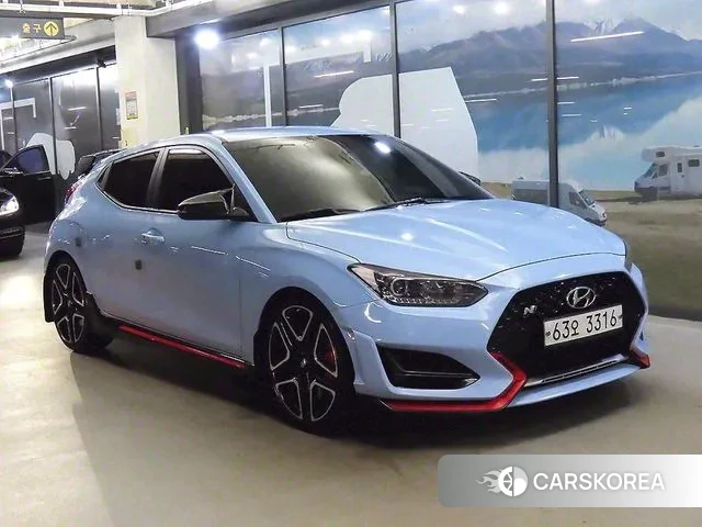 Hyundai Veloster (JS) 2019 Небесно-голубой из Кореи
