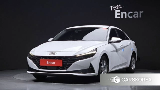 Hyundai Avante (CN7) 2021 Белый из Кореи
