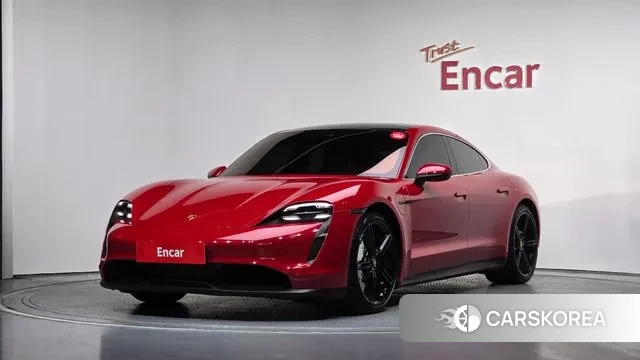 Porsche Taycan 2021 Красный из Кореи