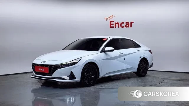 Hyundai Avante Hybrid (CN7) 2022 Белый из Кореи