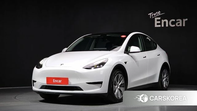 Tesla Model Y 2023 Белый из Кореи