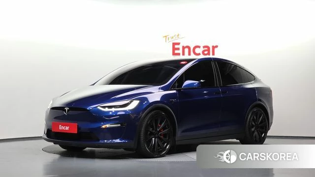 Tesla Model X 2023 Синий из Кореи