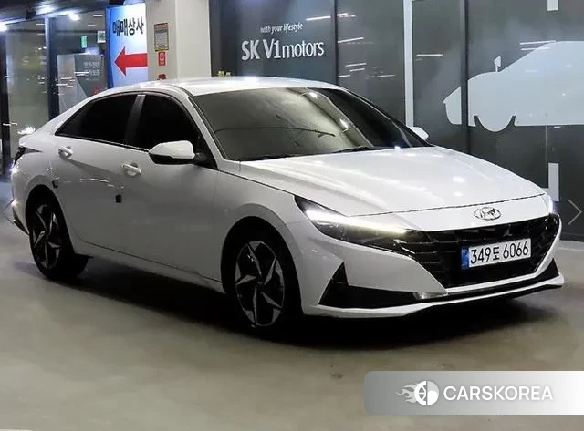 Hyundai Avante (CN7) 2021 Белый из Кореи