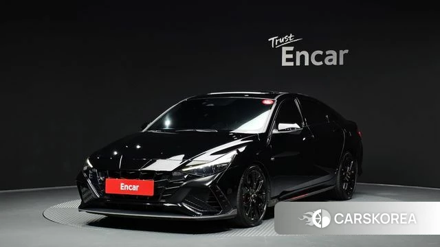 Hyundai Avante (CN7) 2022 Черный из Кореи
