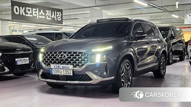 Hyundai The New Santa Fe 2021 Синий из Кореи