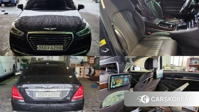 Genesis EQ900 2018 Черный из Кореи