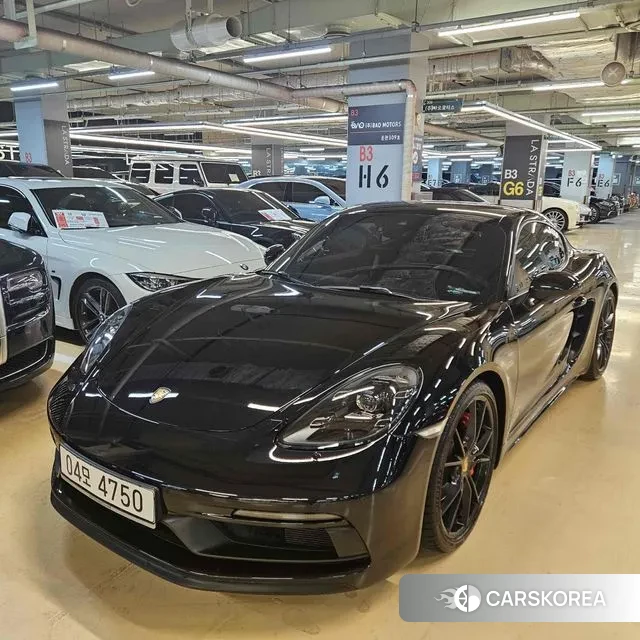 Porsche 718 Cayman 2018 Черный из Кореи