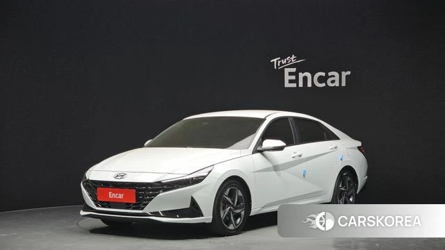 Hyundai Avante (CN7) 2021 Белый из Кореи