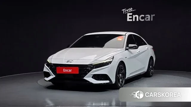 Hyundai Avante (CN7) 2022 Белый из Кореи