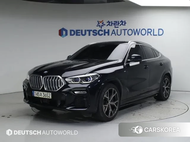 BMW X6 (G06) 2021 Черный из Кореи