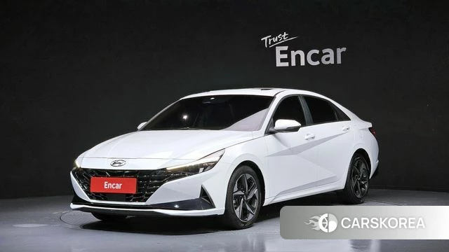 Hyundai Avante (CN7) 2020 Белый из Кореи