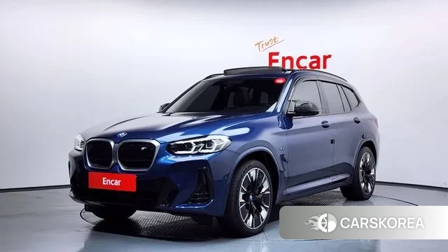 BMW iX3 2022 Синий из Кореи