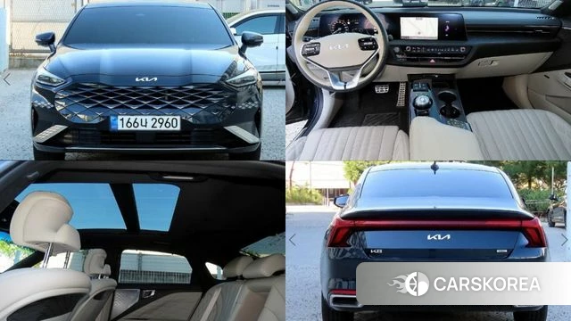 Kia K8 Hybrid 2023 Синий из Кореи