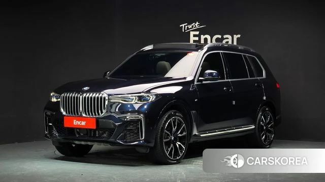 BMW X7 (G07) 2021 Синий из Кореи