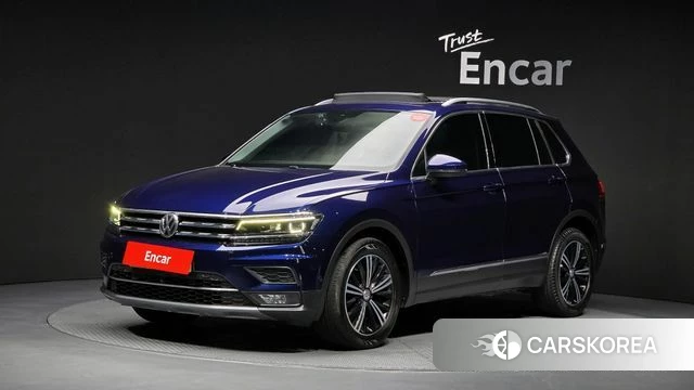 Volkswagen Tiguan second Generation 2018 Синий из Кореи