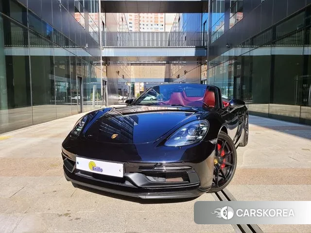 Porsche 718 Boxster 2021 Черный из Кореи