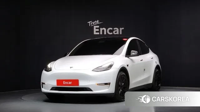 Tesla Model Y 2022 Белый из Кореи