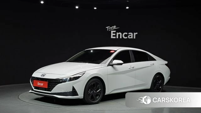 Hyundai Avante (CN7) 2022 Белый из Кореи