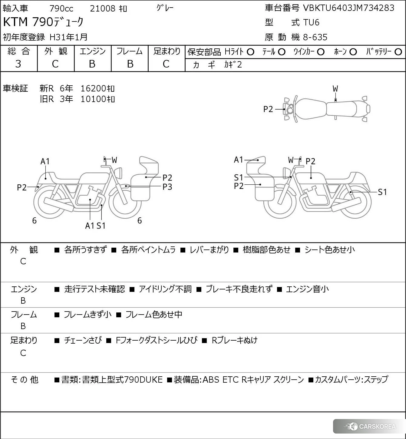 KTM 790 DUKE 2018 из Японии, фото 5