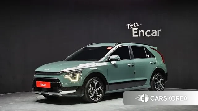 Kia Di Ol Nu Niro 2022 Темно-зеленый из Кореи
