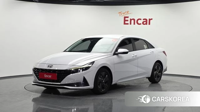 Hyundai Avante Hybrid (CN7) 2021 Белый из Кореи