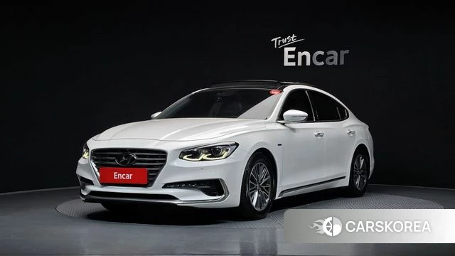 Hyundai Grandeur IG Hybrid 2018 Белый из Кореи