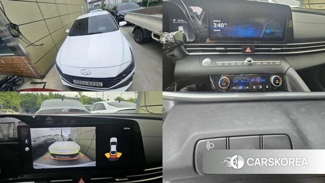 Hyundai Avante (CN7) 2021 Белый из Кореи