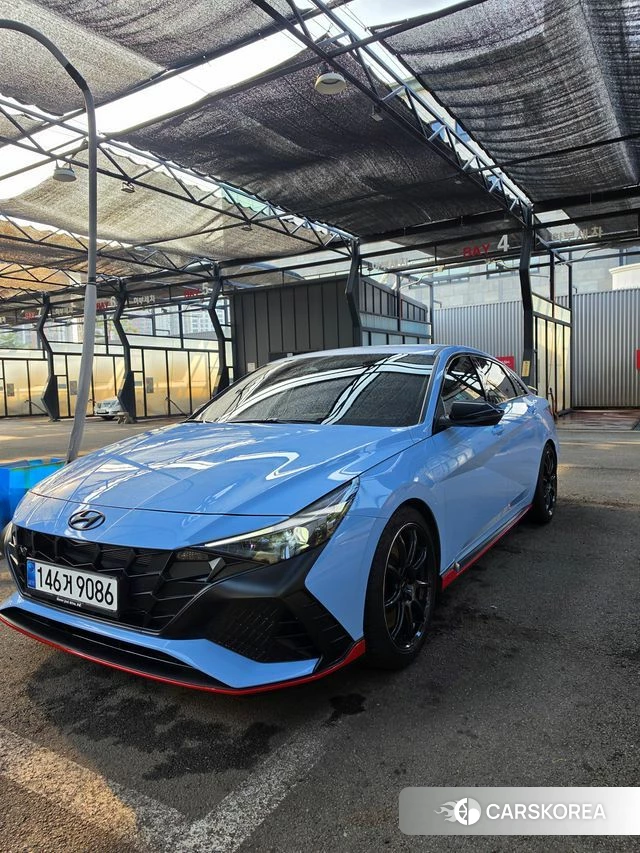 Hyundai Avante (CN7) 2021 Синий из Кореи