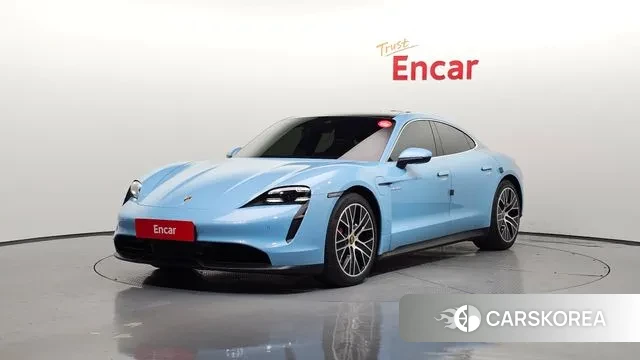 Porsche Taycan 2021 Небесно-голубой из Кореи