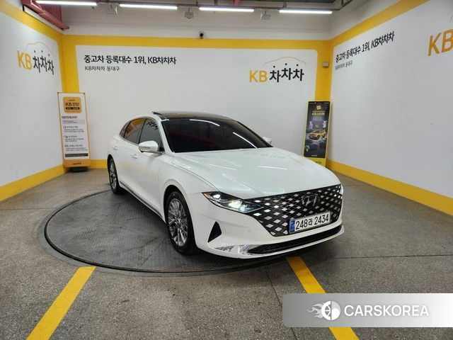 Hyundai The New Grandeur IG Hybrid 2021 Белый из Кореи