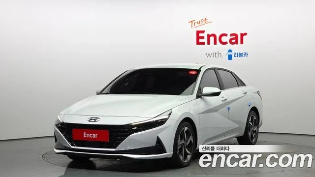 Hyundai Avante (CN7) 2021 Белый из Кореи