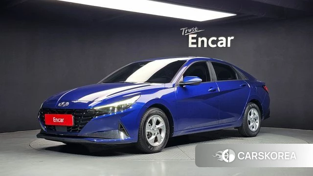 Hyundai Avante (CN7) 2021 Синий из Кореи